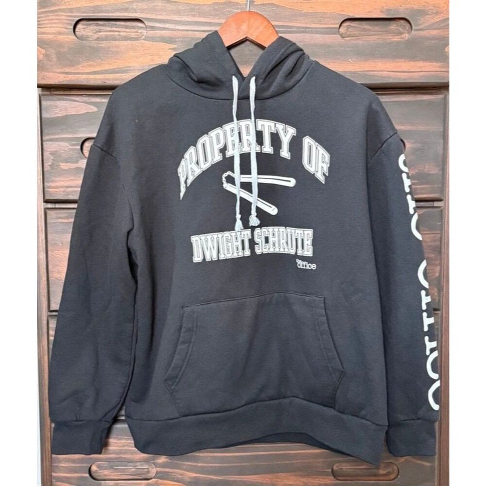 The Office Property Of Dwight Schrute Hoodie Unisex Black Sweatshirt XL